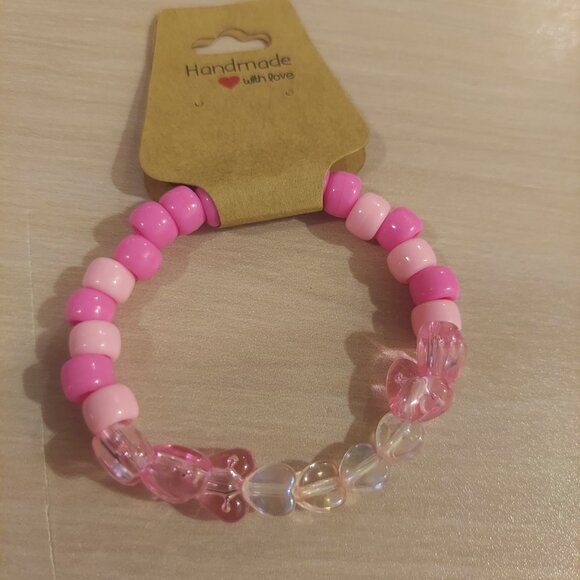 Shades of Pink Handcrafted Bracelet - Picture 1 of 4